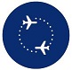 connecting flights icon